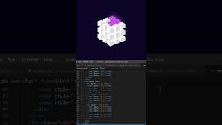 Cube Hover Effect using only html css || with source code  #shorts
