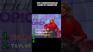 RANKING MISPRONOUNCED NAMES OF CELEBRITIES #shorts