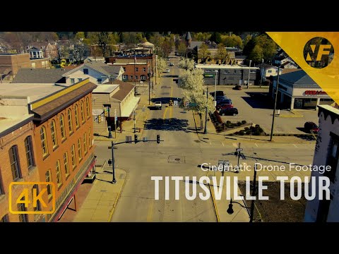 Titusville, PA | 4K Drone Footage ~ Titusville Part 4 | Cinematic Flyover with DJI Mavic 2