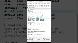Class 4 | What are Identifiers in C Language | #cprogramming #cprogrammingvideo