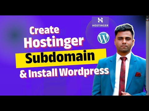 How to Create a Subdomain + Install WordPress on Hostinger hPanel