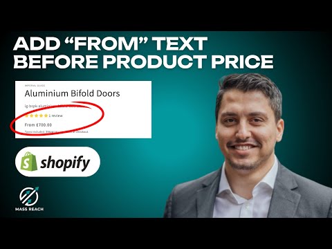 How to add “from” text before product price in Shopify