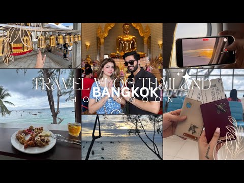 HONEYMOON | Bangkok day 1 🇹🇭☀️ | Tuk tuk ride | temple tours | grocery | exploring