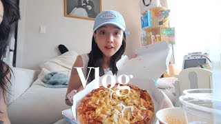 Vlog🍺 Drunkard Girl, Million-Year Free Woman | Seoul Outing • Hangover Pizza • Domino's