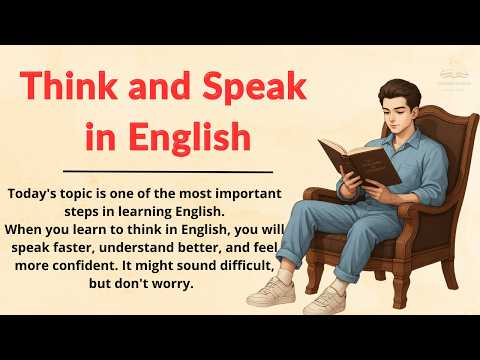 Think and Speak in English | Improve Your English Fluency | Graded Reader | English for beginners