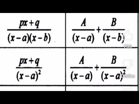 Partial Fractions. #Linear factors