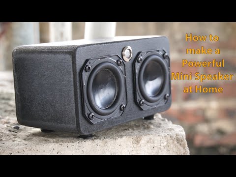 Build a Mini Bluetooth Speaker at Home || DIY Portable Bluetooth Speaker