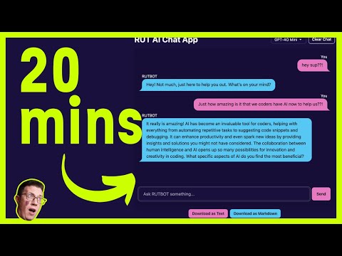 I built an AI chatbot in 20 mins (steal my code)