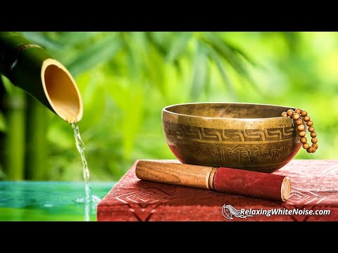 Bamboo Water Fountain & Piano Music  - Calm Piano Music, Water Sounds, Sweet Dreams
