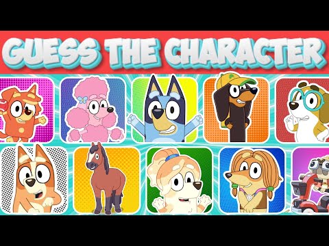 Guess all the BLUEY characters in 5 seconds 🐶💙😍 | Bluey Animation Quiz #quiz #bluey #guess #viral
