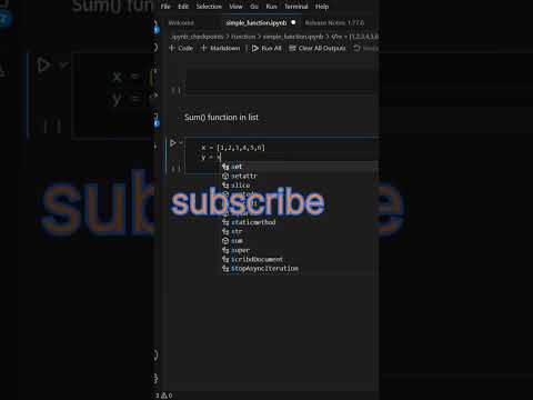 sum() function #viral #shortvideo #trending #funnyvideo #new