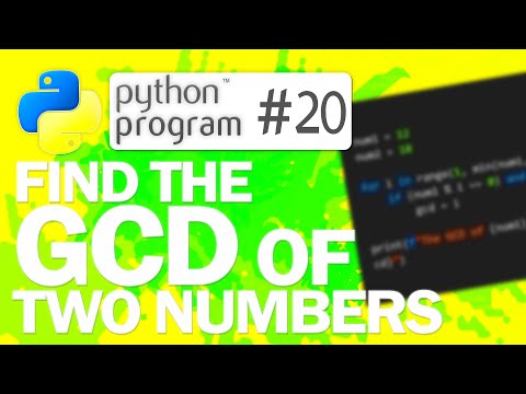 🐍Python Program #20: Find the GCD of Two Numbers | Python Programming
