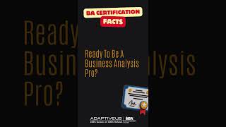 BA Certification #adaptiveus #businessanalyst #iiba #baot #businessanalysis #cbap #cbapcertification