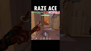 My Raze Ace Saved the round #valorantclip #valorant #raze #zorze #shorts