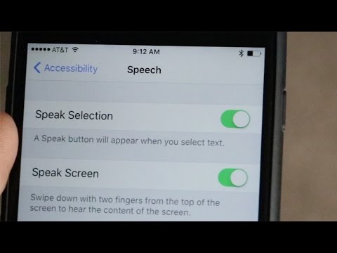 How To Pronounce Words using iPhone Speak Text Accessibility Features