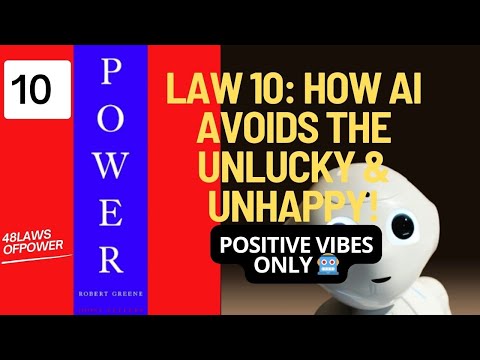 Law 10: How AI Avoids the Unlucky & Unhappy! 😂 #PositiveVibesOnly