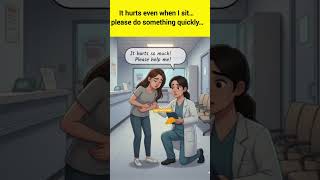 Visiting the emergency room || English conversation  #shortvideo #englishforbeginners #shorts