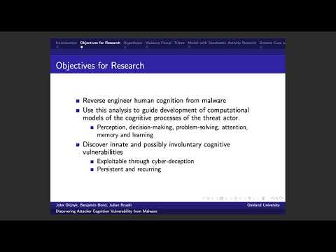 Discovering Attacker Cognition Vulnerability from Malware