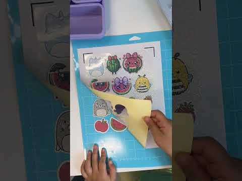 Stickers reveal made with Cricut Maker 3