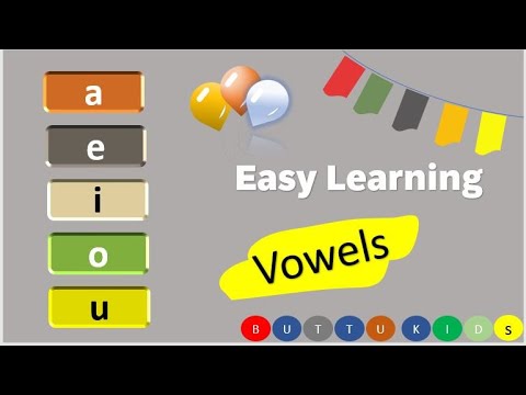 Vowels and consonants II english alphabet II Buttu kids
