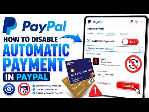 How to disable Automatic Payment in PayPal / How to cancel PayPal Subscription or Recurring