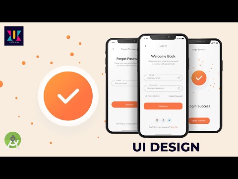 Android UI Design Tutorial | Login & Forget Screen UI Design | UiUX Tutorial