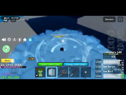 my ice fruit combo in blox fruit