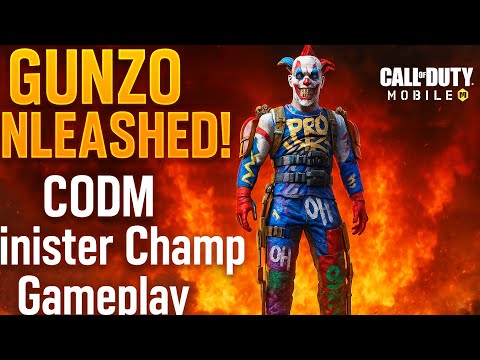 Gunzo UNLEASHED in COD Mobile🔥| Sinister Clown!#CODMobile #Gunzo#CallOfDuty #CODMGameplay #ClownSkin
