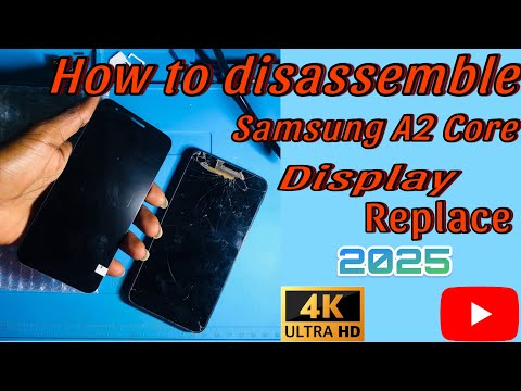 How to disassembly Samsung A2 Core ||display replacement || battery charge |Other repair |සිංහලෙන් 💯