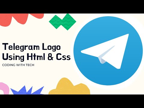 Telegram Logo Using HTML And CSS | How to Create Telegram Logo Using CSS