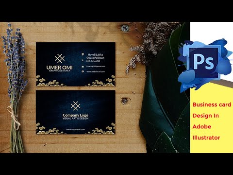 How to make Business card in Adobe illustrator and photoshop  Tutorials