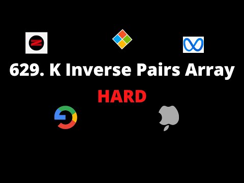 How not to solve  | 629. K Inverse Pairs Array | Failed