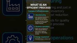 Efficient processes : Examples. #quality #productivity #leansixsigma #Ai for manufacturing