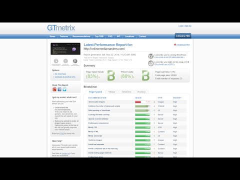 GTmetrix Tutorial For WordPress