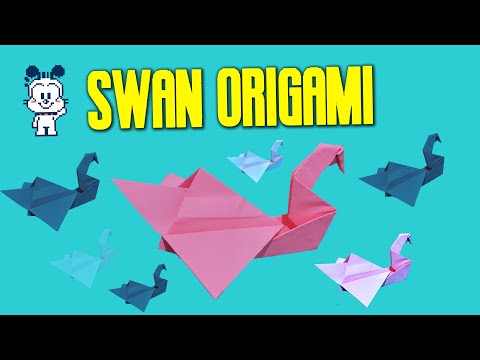 Swan Origami Lets make Origami | Yuk kita coba bikin Origami Angsa!!!