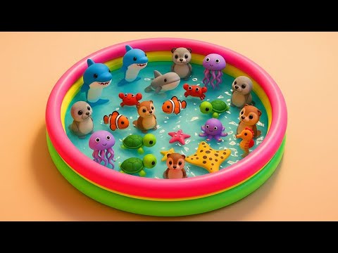Learn Sea Animal Names and Facts with Fun Toys | Ocean Animal Toys for Toddlers