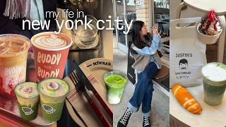 nyc vlog | new cafes, snow storms, matcha and bakeries on repeat
