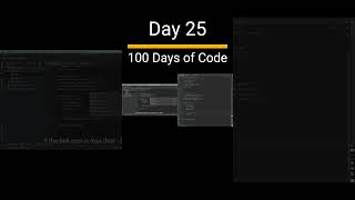 Day 25 of 100 days of code  #100daysofcoding #100dayschallenge #100secondsofcode #coading #codingday