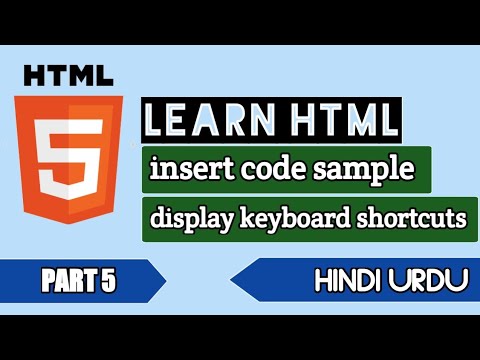 web development series for visually impaired person part 5. describe code tag, KBD tagwith examples