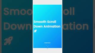 16/100 Smooth Scroll Down Animation | CSS & JavaScript  #JavaScript #CSSTricks #SmoothScroll #code