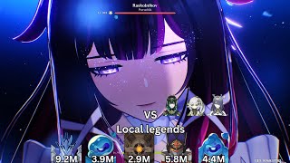C0 Columbina + Nefer team vs local legends