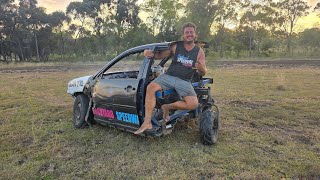 The Half Car is back with a home made Caster Wheel! 