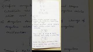 relation between angular acceleration and torque class11 physics #nvinaykumarbasicsofphysics