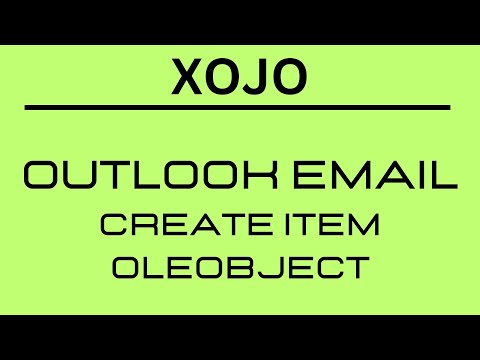 Xojo - Create/Send an Email