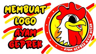 Cara Membuat Logo Olshop Ayam Geprek Di PixelLab