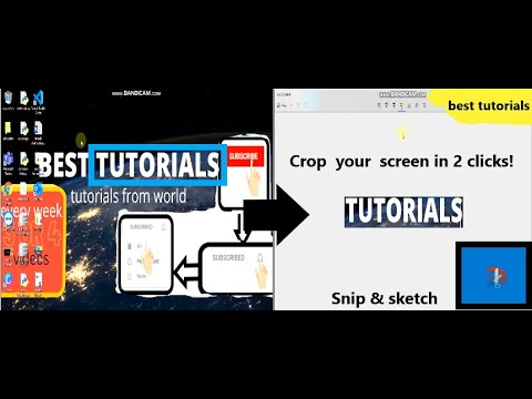 how to crop a part of your computer screen in 2 clicks | snip and sketch | best tutorials