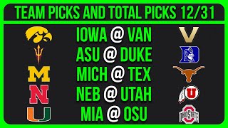College Football Picks Today 12/31/25 NCAAF Betting Picks and Predictions