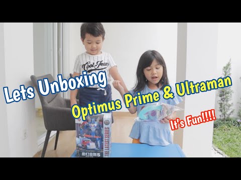 Let's unboxing Optimus prime & Ultraman Orb. It's Fun!!!