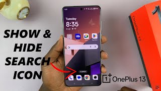 How To Show / Hide 'Search' Icon On OnePlus 13 Home Screen