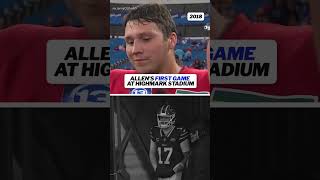 Josh Allen’s first and last game at Highmark Stadium after the Bills are moving to a new stadium 🥹